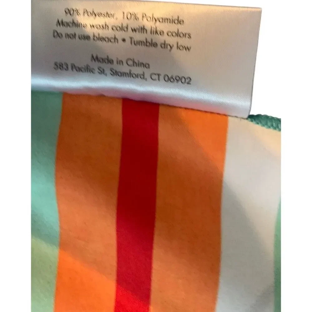 Caro Tropical Sunset Beach Blanket – Reversible Multi Coastal Art, 60x60